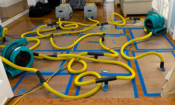 Professional Flood Damage Restoration technician working in Heber City, UT